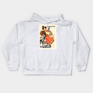 PALAIS DE GLACE Belle Epoque Paris Theatre by Jules Cheret Kids Hoodie